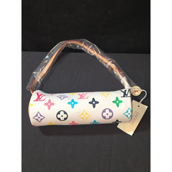 Louis Vuitton x Takashi Murakami Nano Speedy White Multicolor Monogram Canvas - Picture 6 of 6